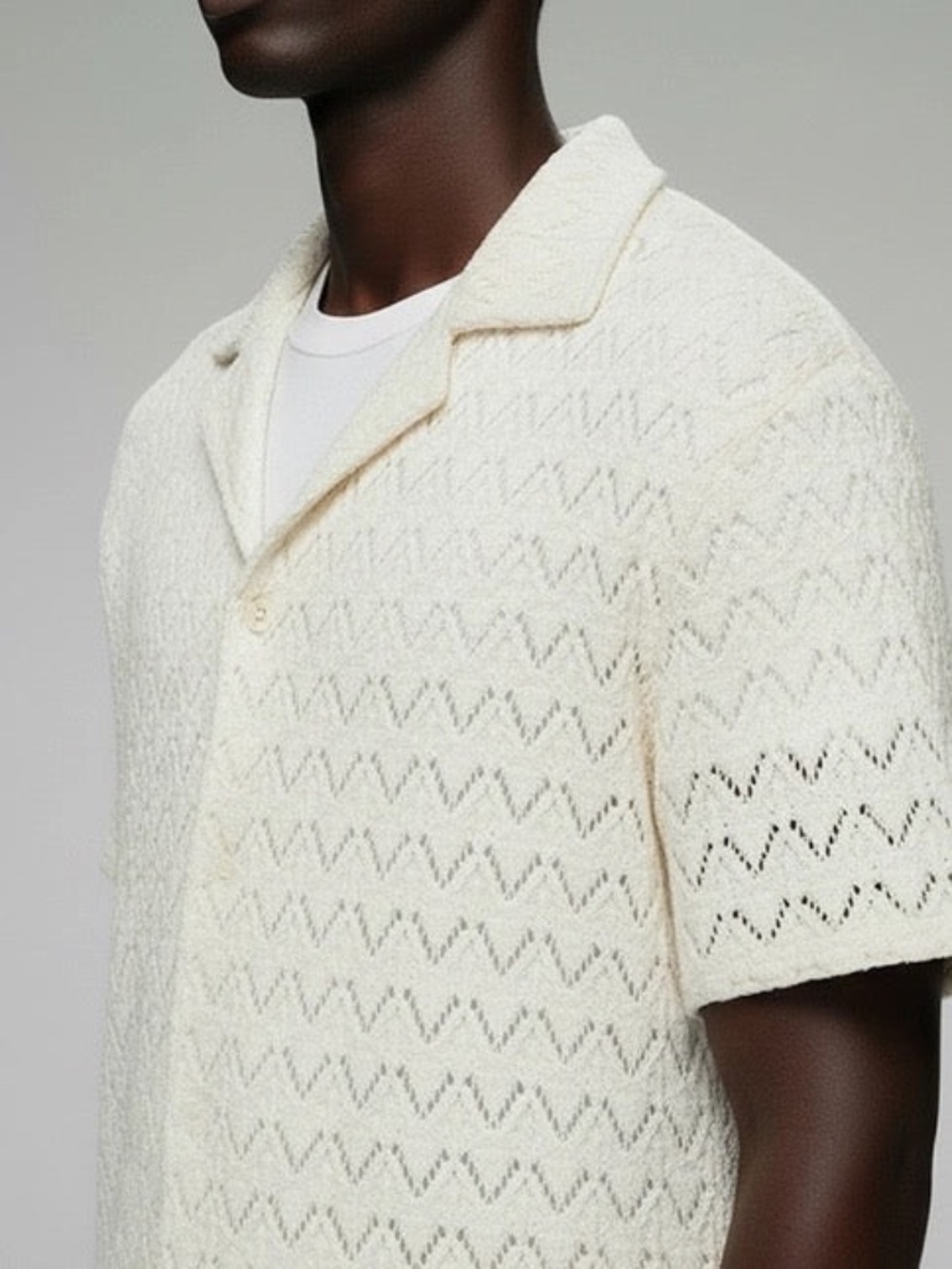 Men's Crocheted Shirt